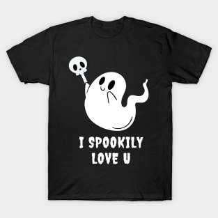 I Spookily Love You – Halloween Playful Ghost T-Shirt